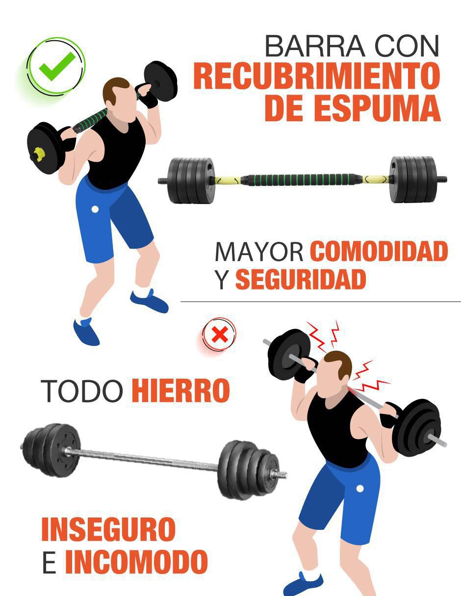 Kit de mancuernas de peso variable  24 piezas 5
