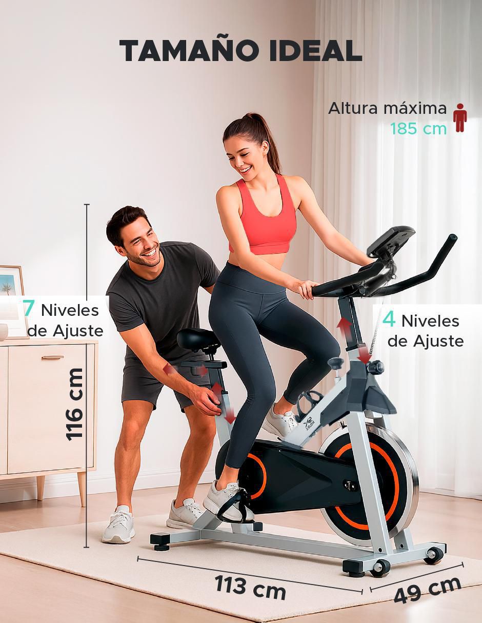 Bicicleta de spinning modelo Strider de hierro 6