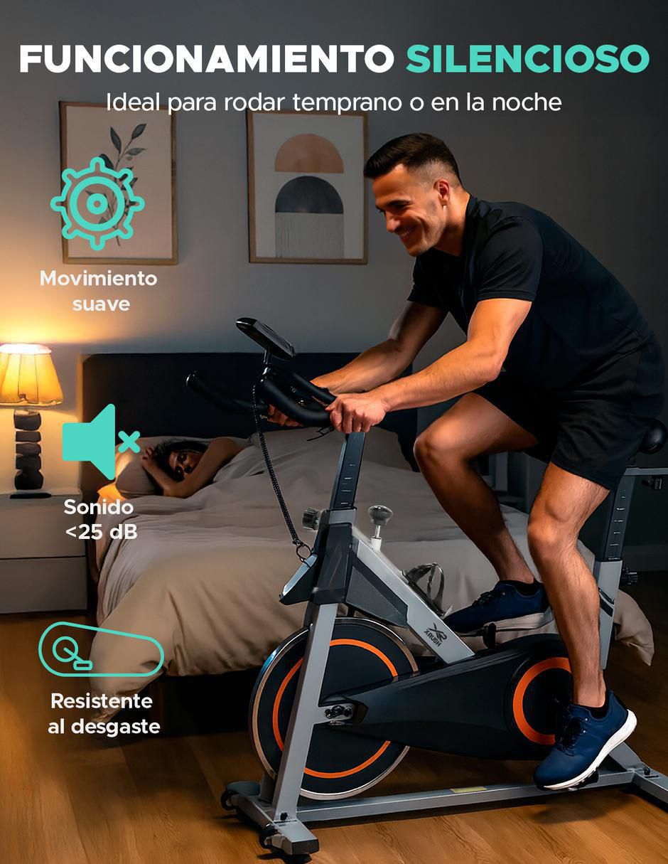 Bicicleta de spinning modelo Strider de hierro 3
