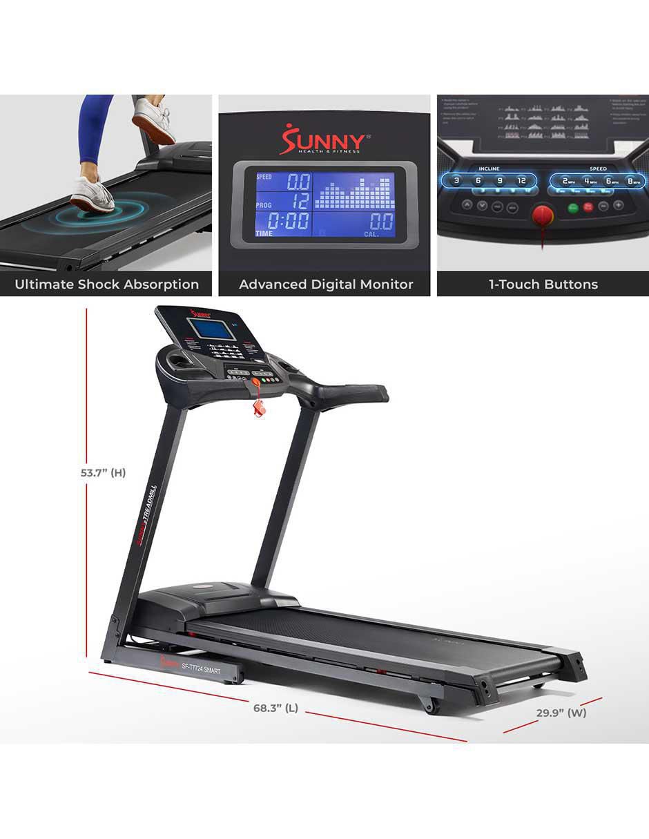 Caminadora semiprofesional Sf-T7724Smart plegable 18