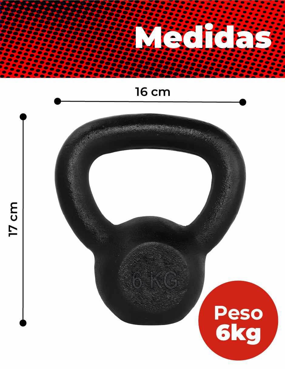 Mancuerna de peso fijo 6 kg 6