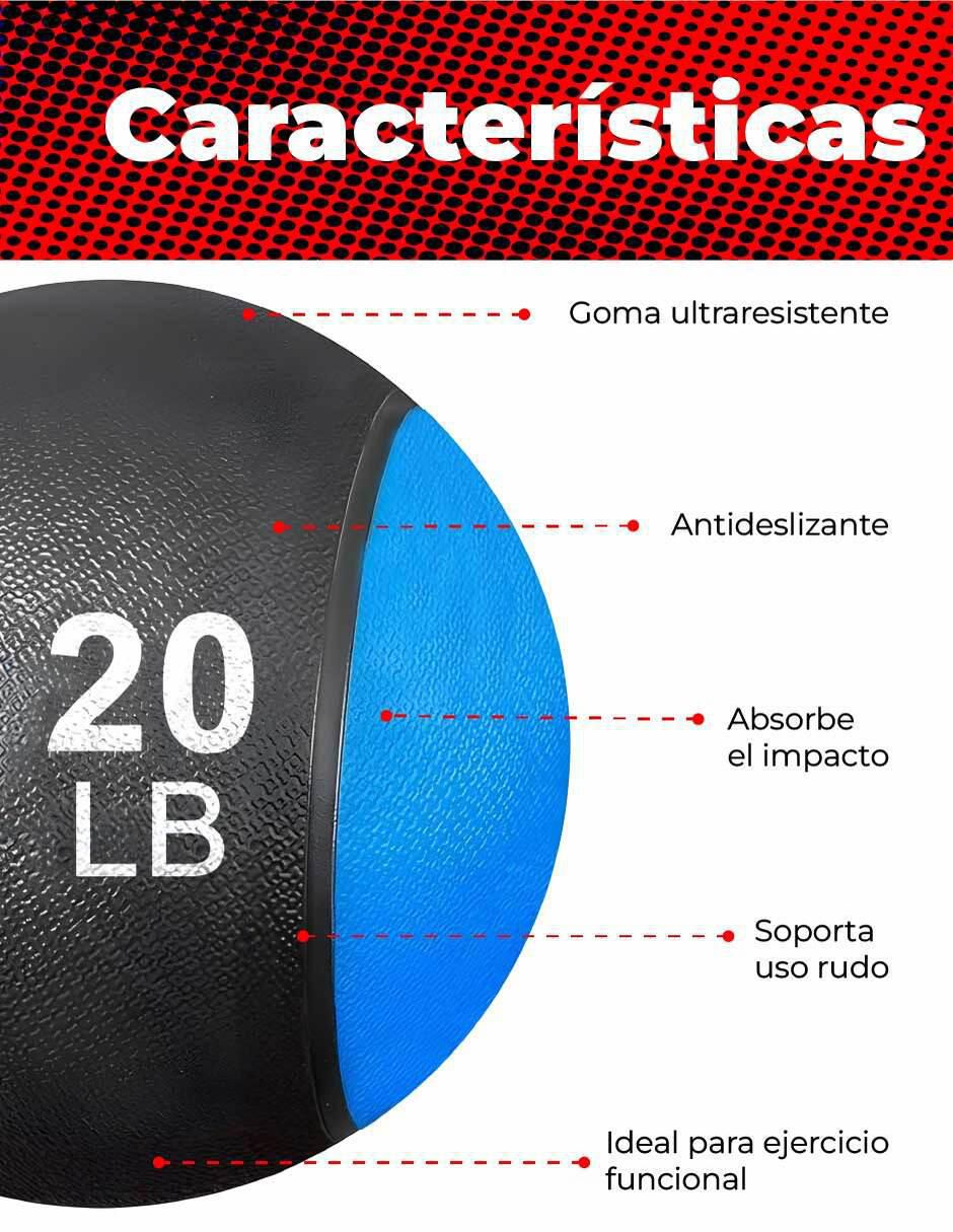 Bola medicinal 20 Lbs 2