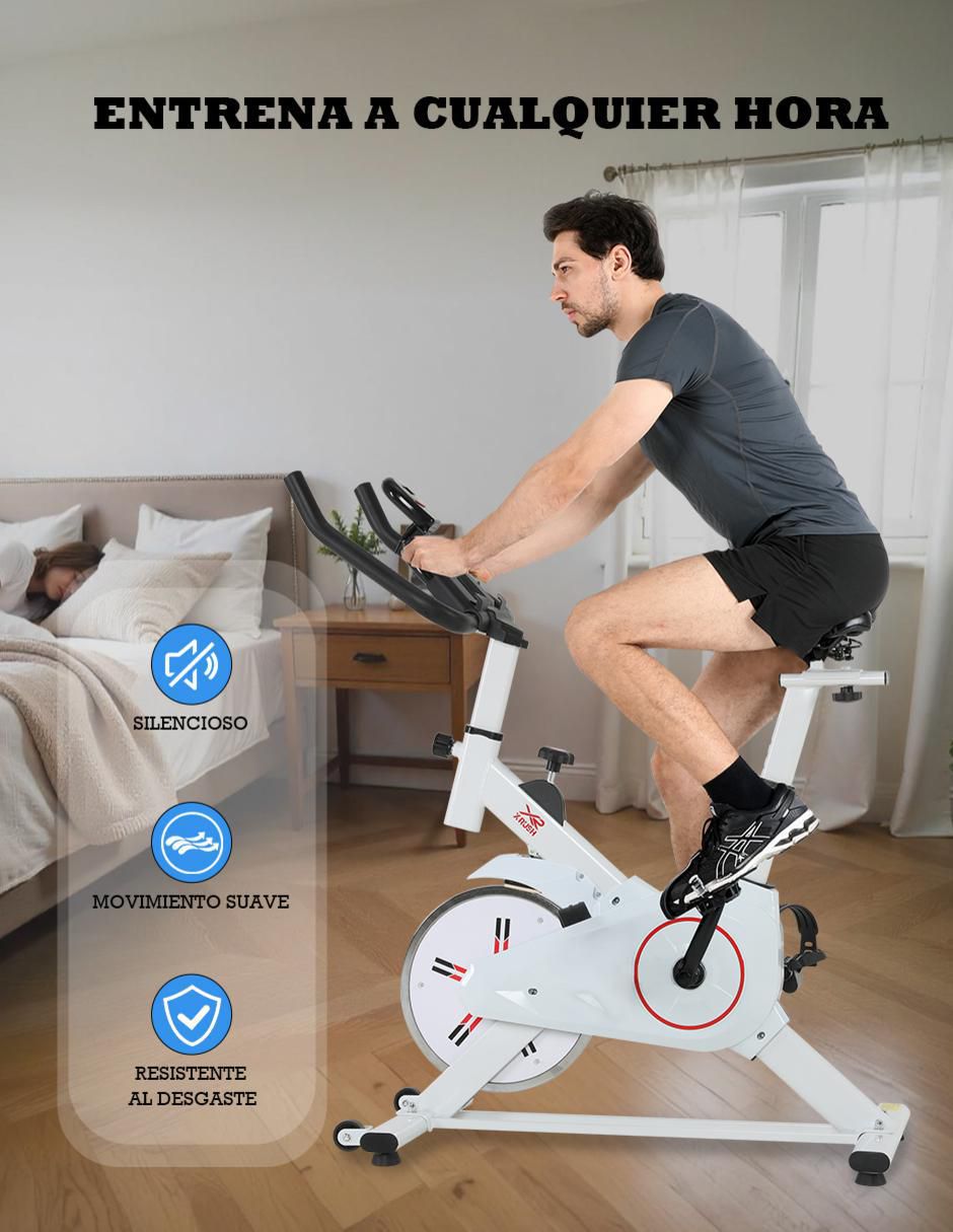 Bicicleta fija Bicicleta spinning 8 kg 3