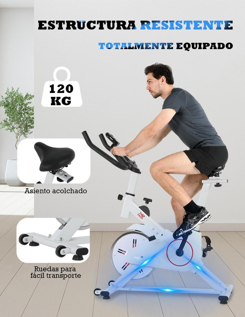 Bicicleta fija Bicicleta spinning 8 kg 4