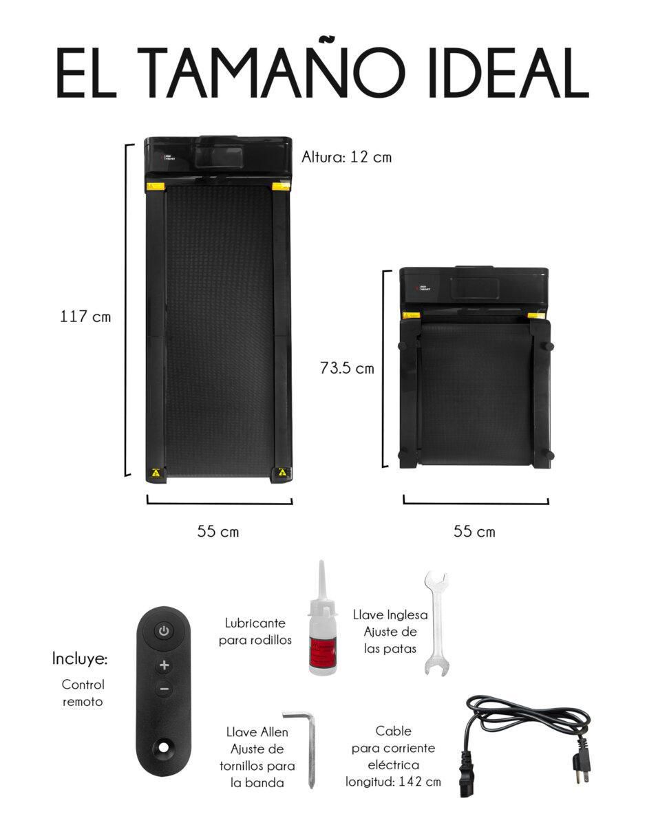Caminadora casera Cdtl2 plegable 17