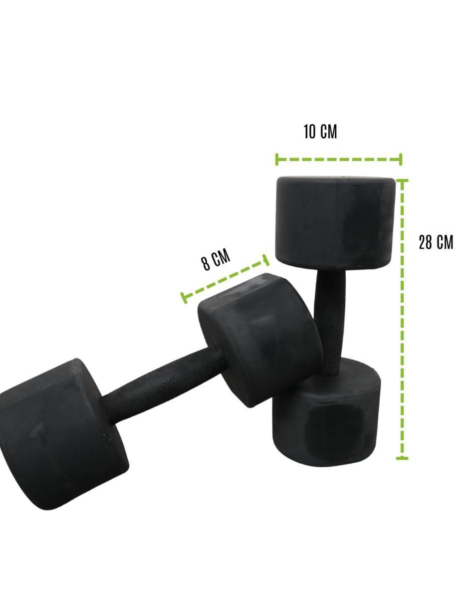 Set de mancuernas de peso fijo 6 kg 2 piezas 4