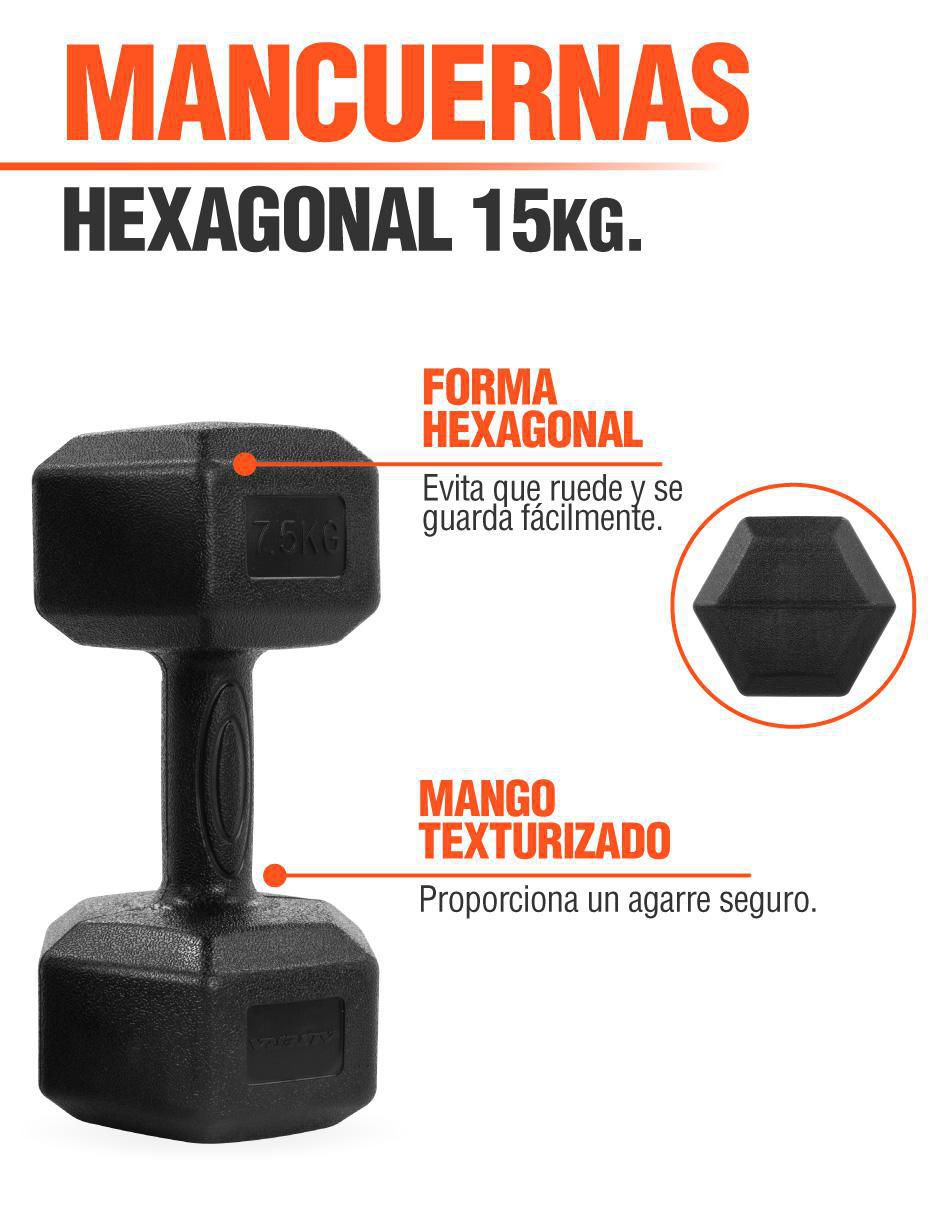 Set mancuernas de peso fijo 2 piezas 2