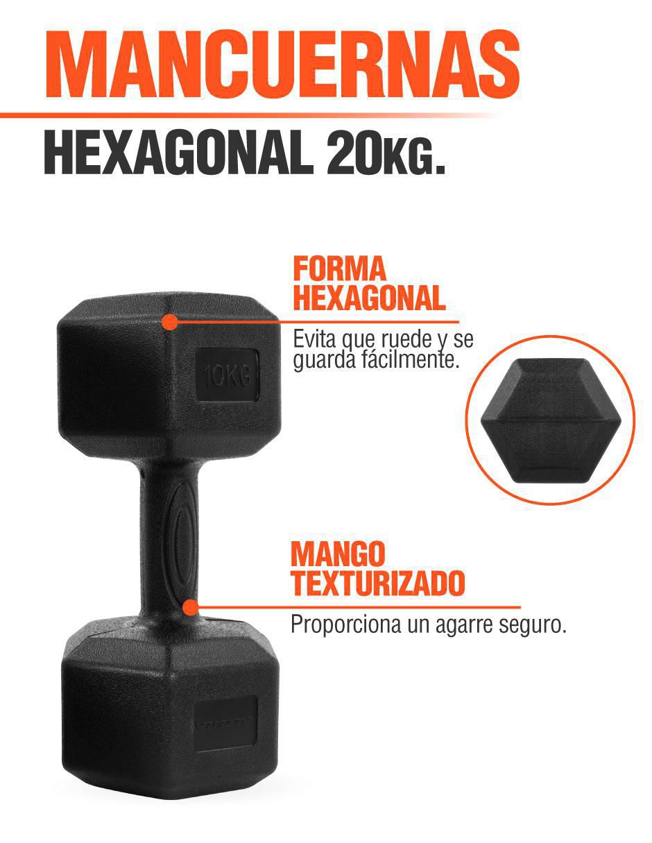 Set mancuernas de peso fijo 2 piezas