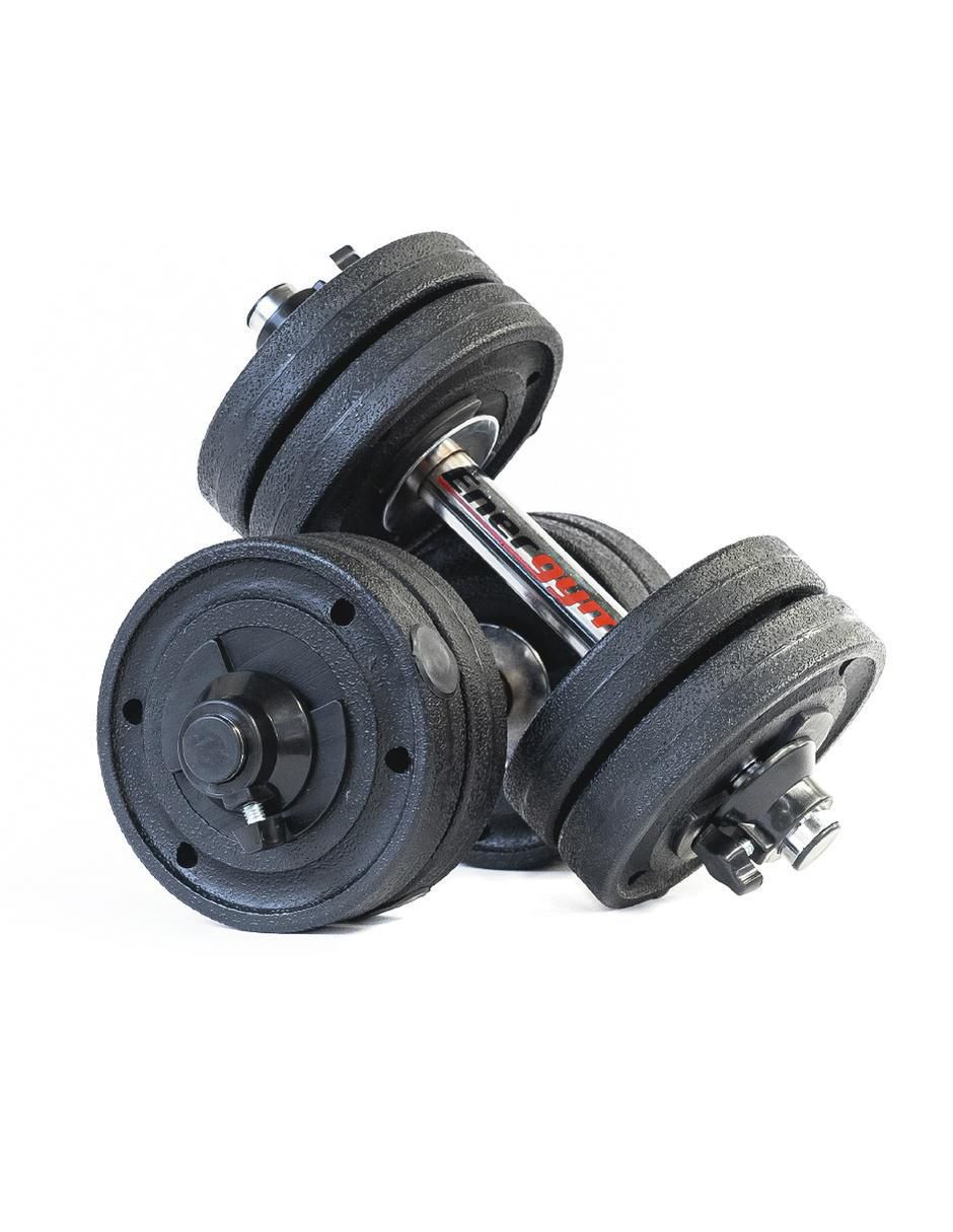 Set mancuernas de peso variable 10 kg 2 piezas 2