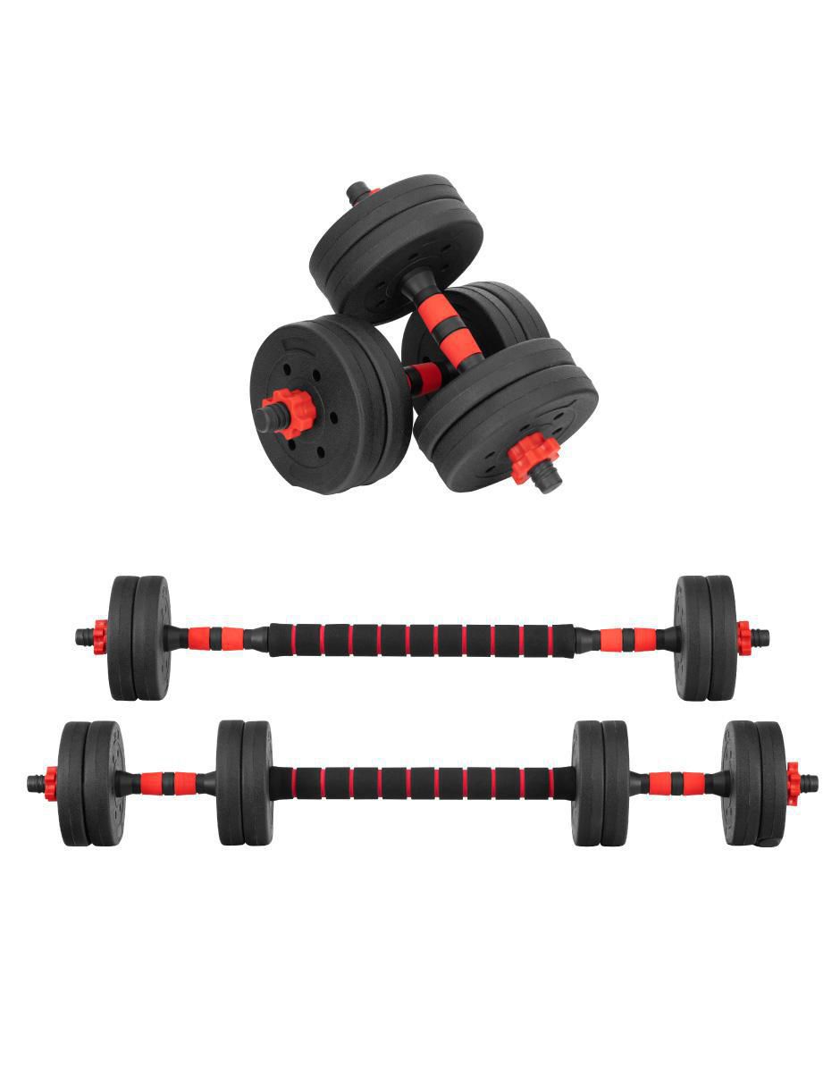 Set mancuernas de peso variable 18 Kg 15 piezas