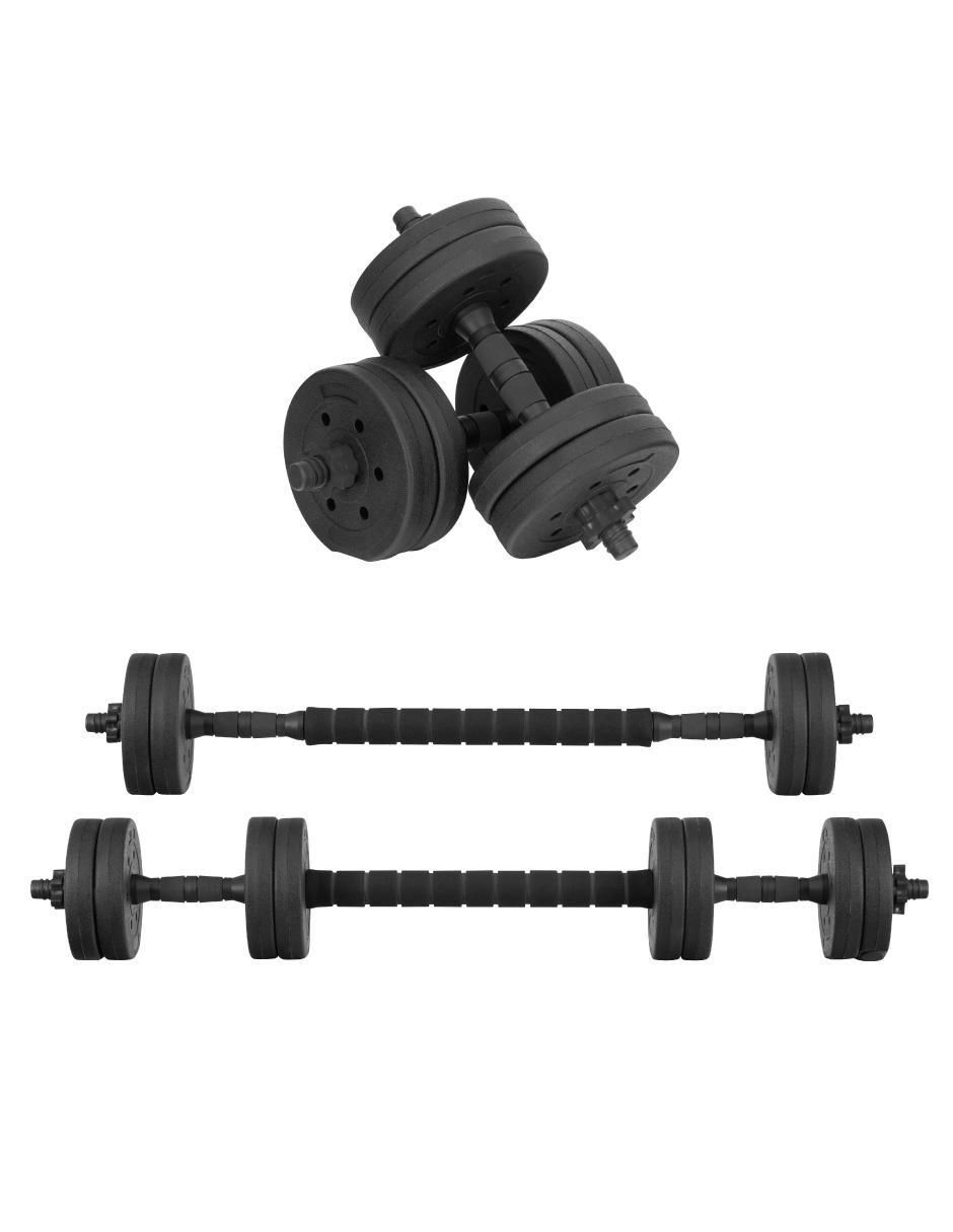 Set mancuernas de peso variable 18 Kg 15 piezas Set mancuernas de peso variable 18 Kg 15 piezas