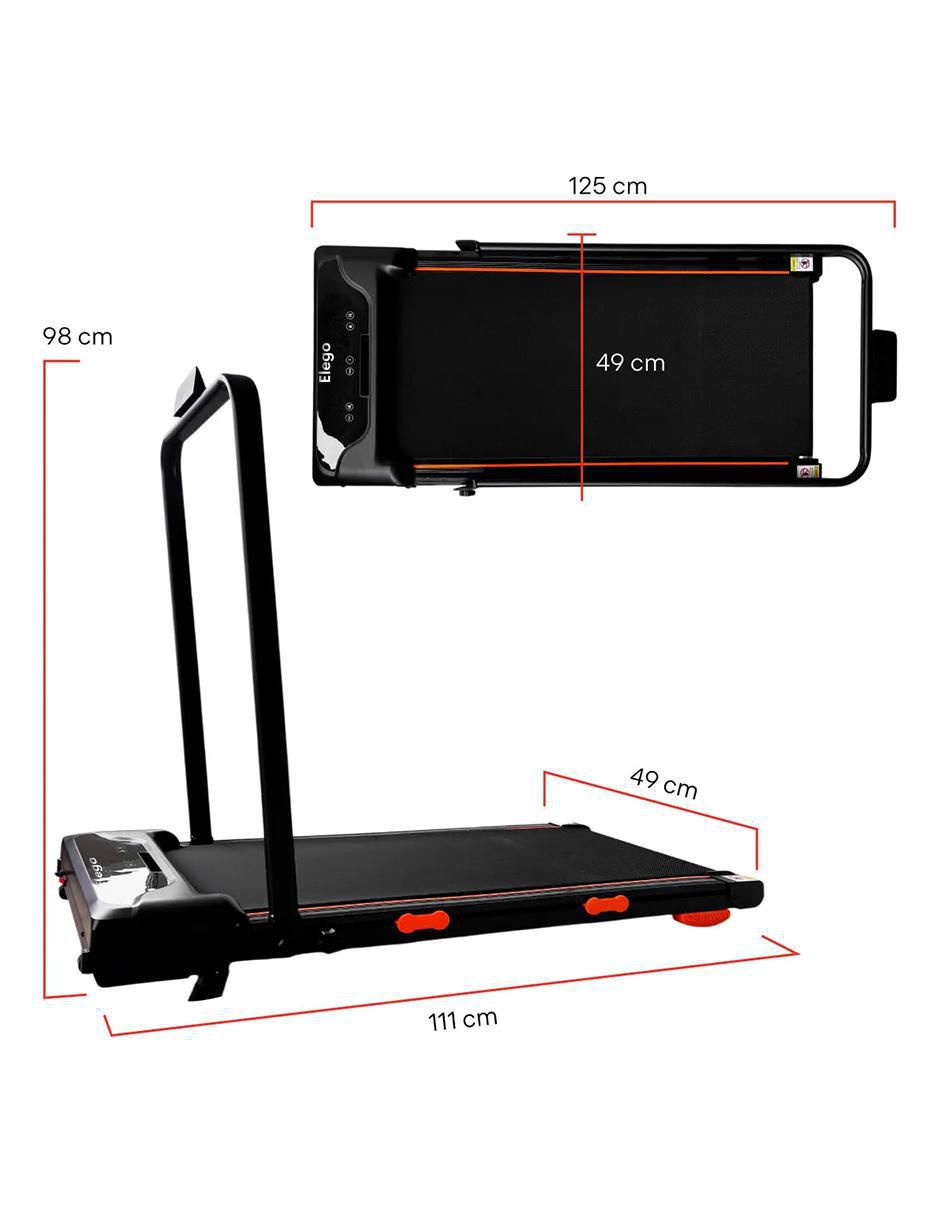 Caminadora casera eléctrica plegable pantalla lcd 5