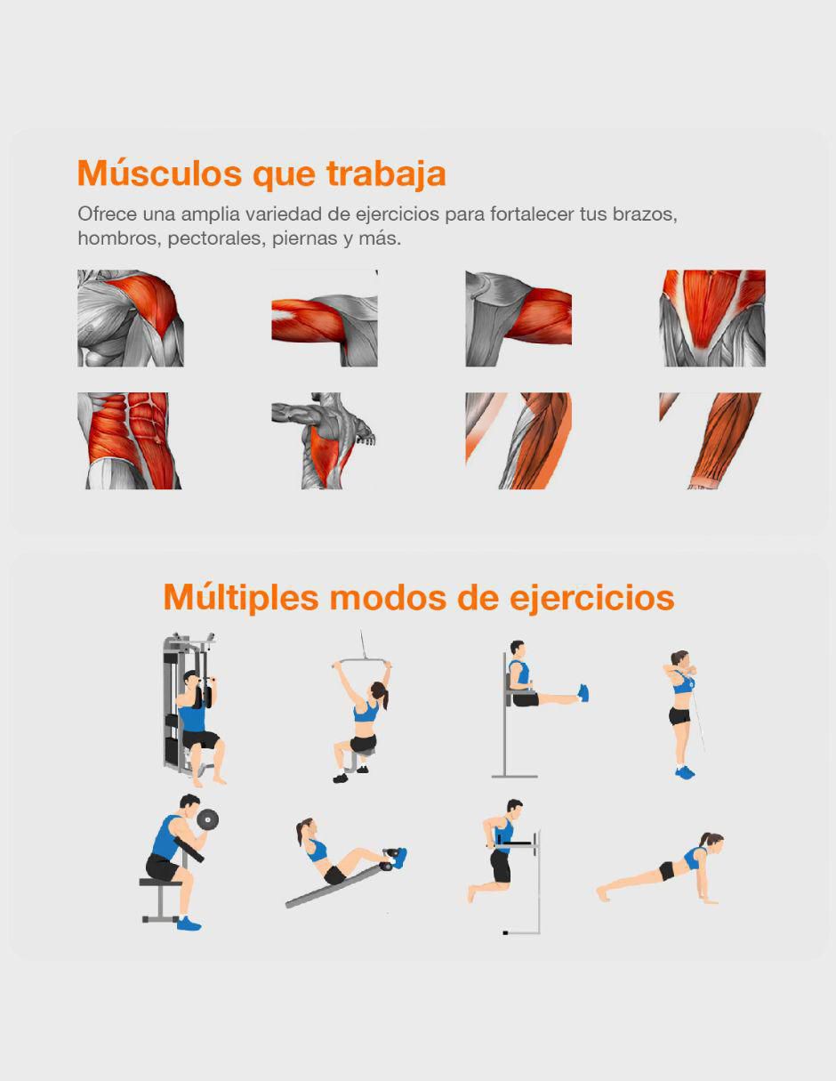 "multigym" "de" mezcla de materiales hm-320d 18