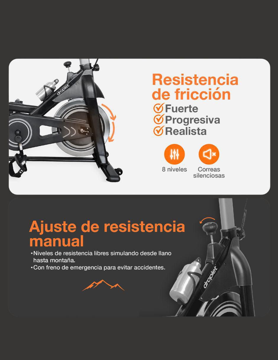 Bicicleta fija acero 16