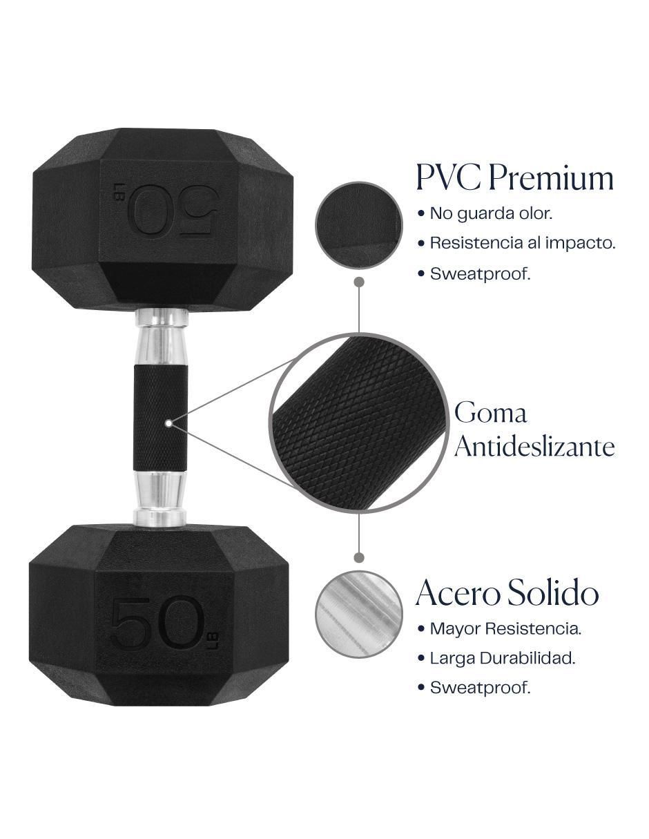 Set mancuernas de peso fijo 22.5 kg 2 piezas 2
