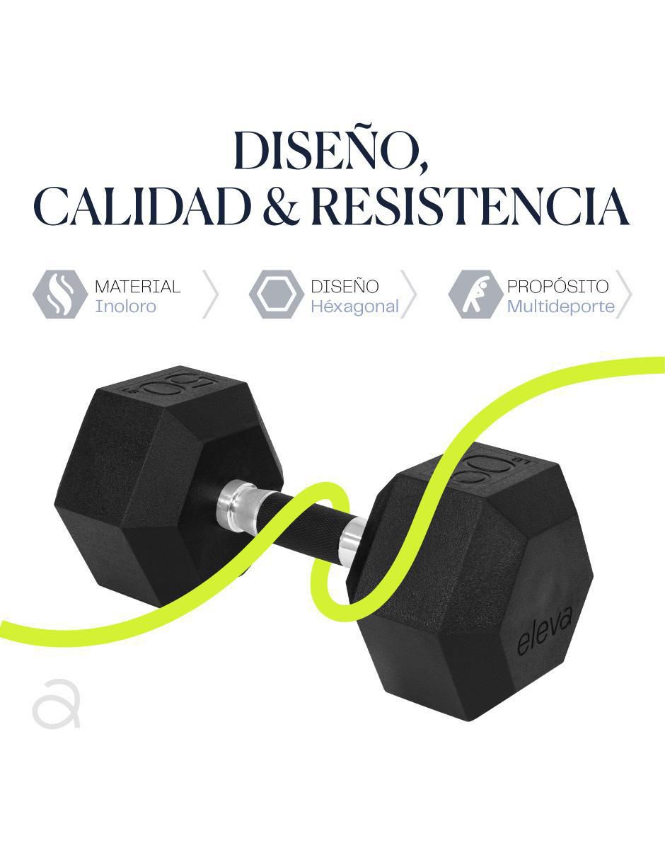 Set mancuernas de peso fijo 22.5 kg 2 piezas 5