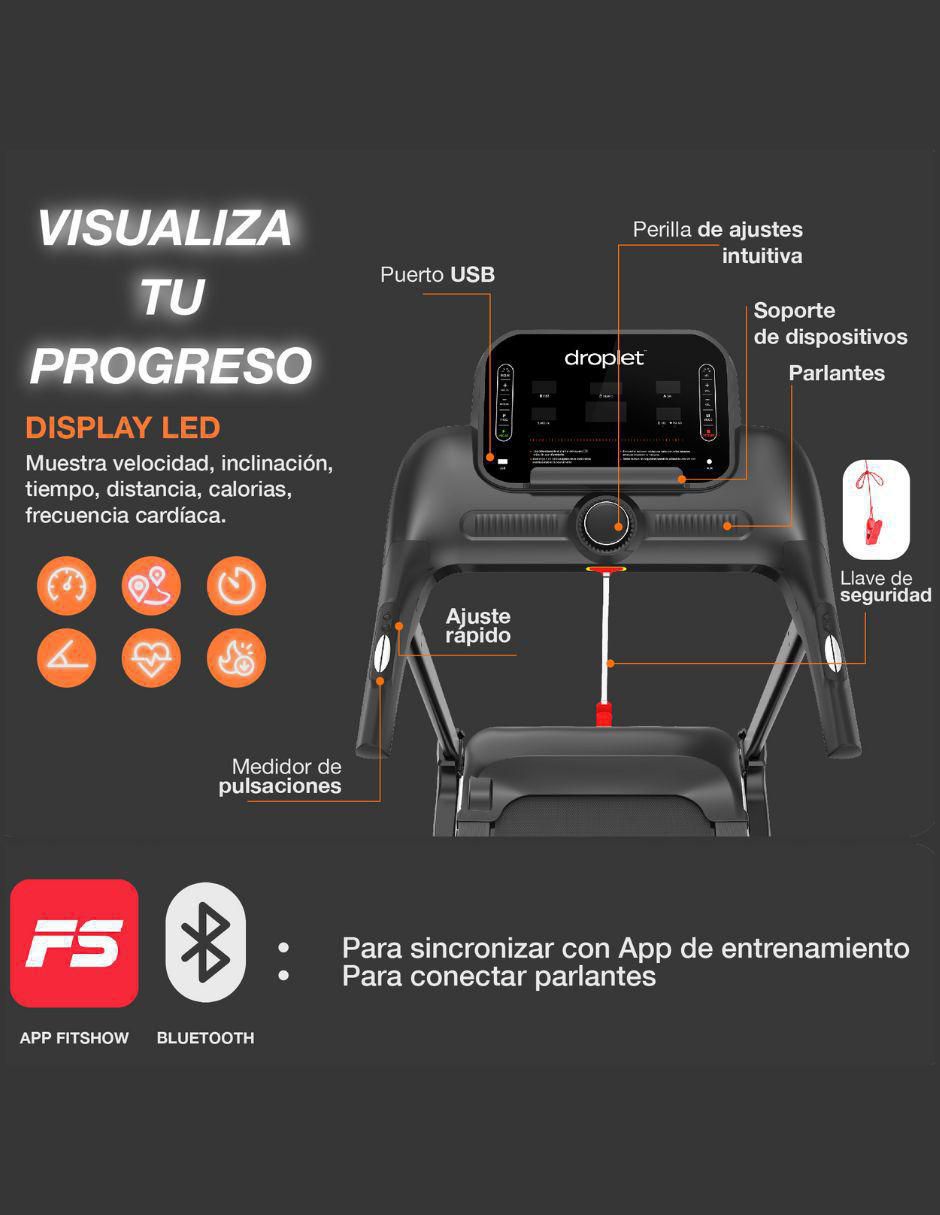 Caminadora casera RN525 plegable 10