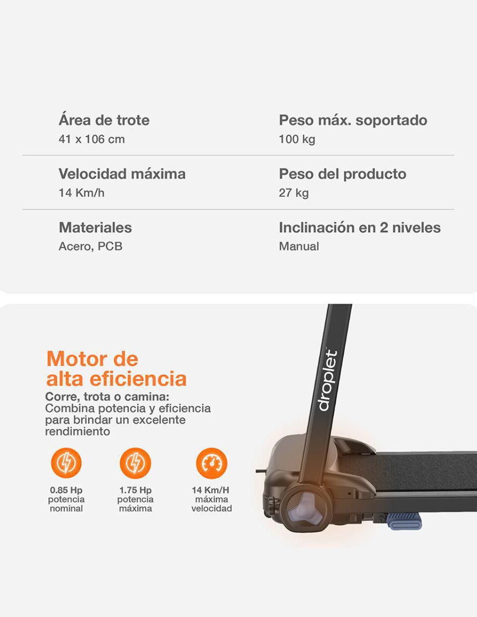 Caminadora casera rn320 plegable 16