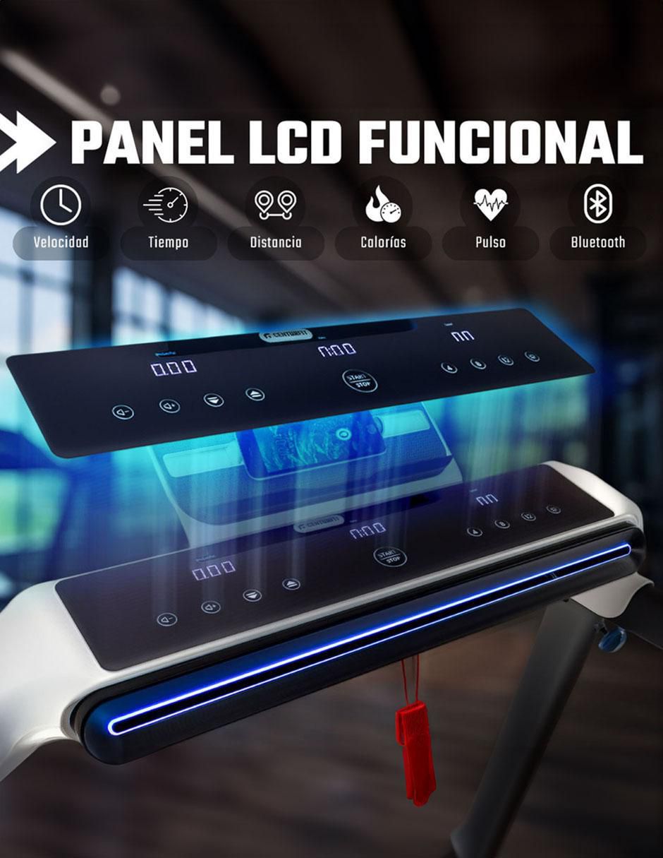 Caminadora Eléctrica Profesional 2.5 HP Luz LED 11