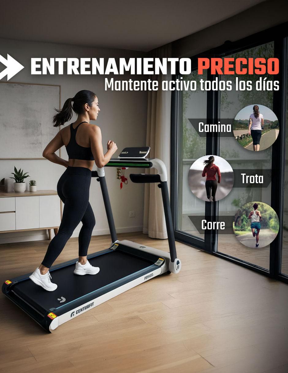 Caminadora Eléctrica Profesional 2.5 HP Luz LED 12