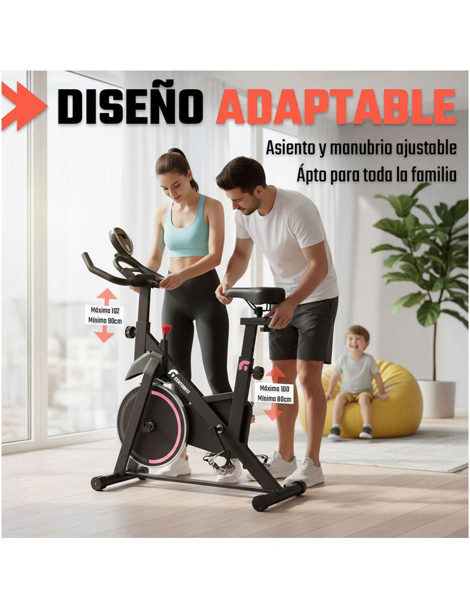 Bicicleta fija modelo MKZ-BICISPN6kGR de acero 11