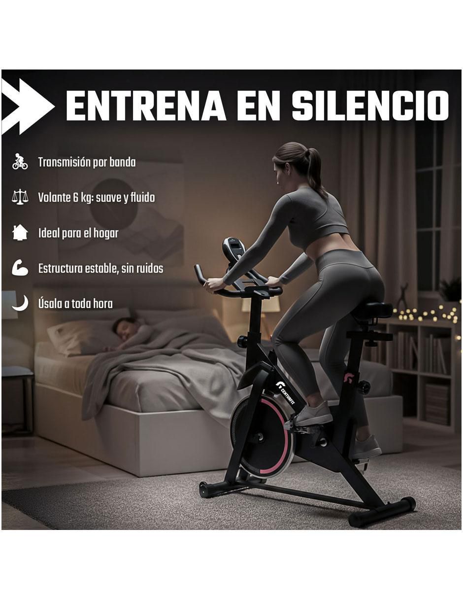 Bicicleta fija modelo MKZ-BICISPN6kGR de acero 8