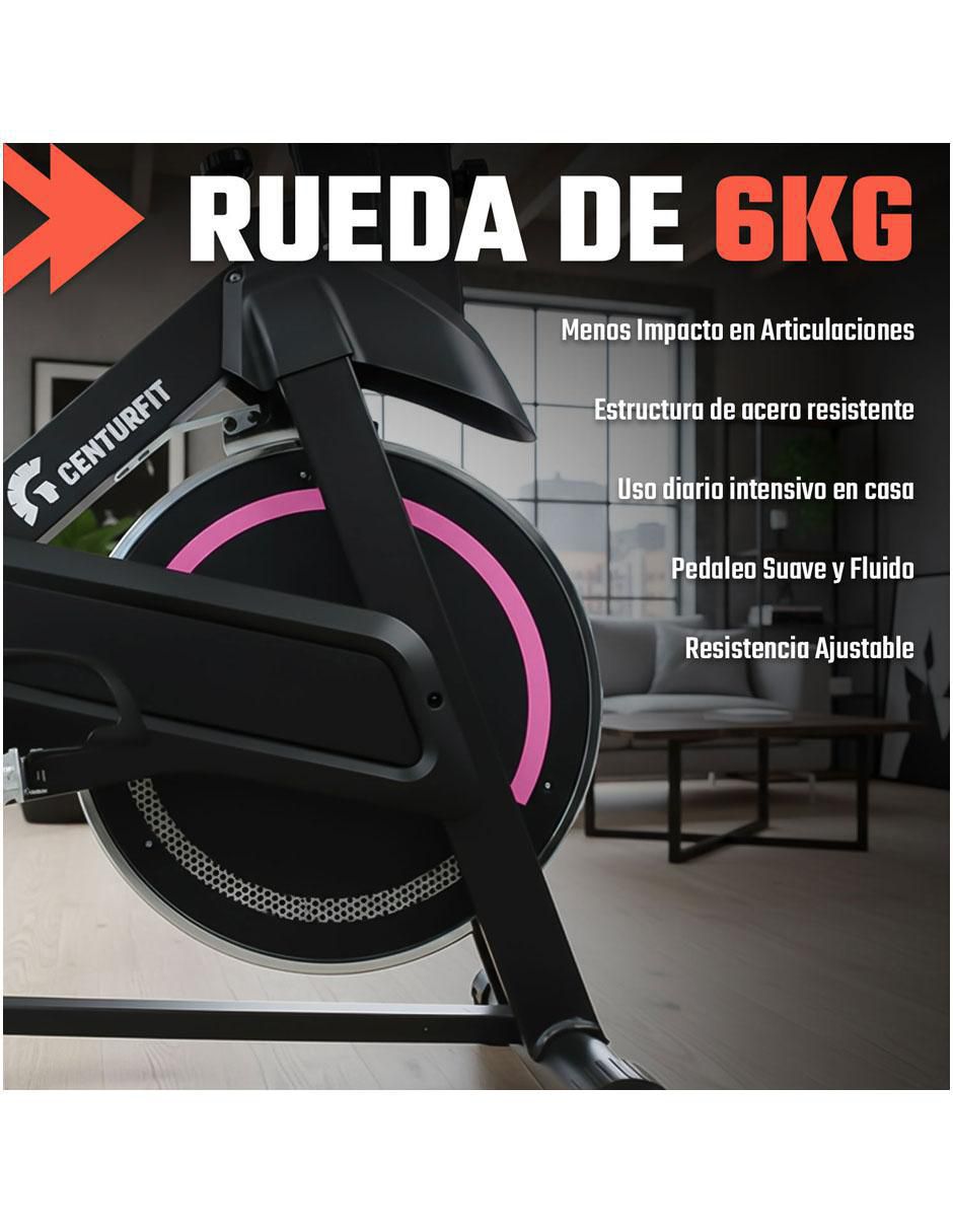 Bicicleta fija modelo MKZ-BICISPN6kGR de acero 9