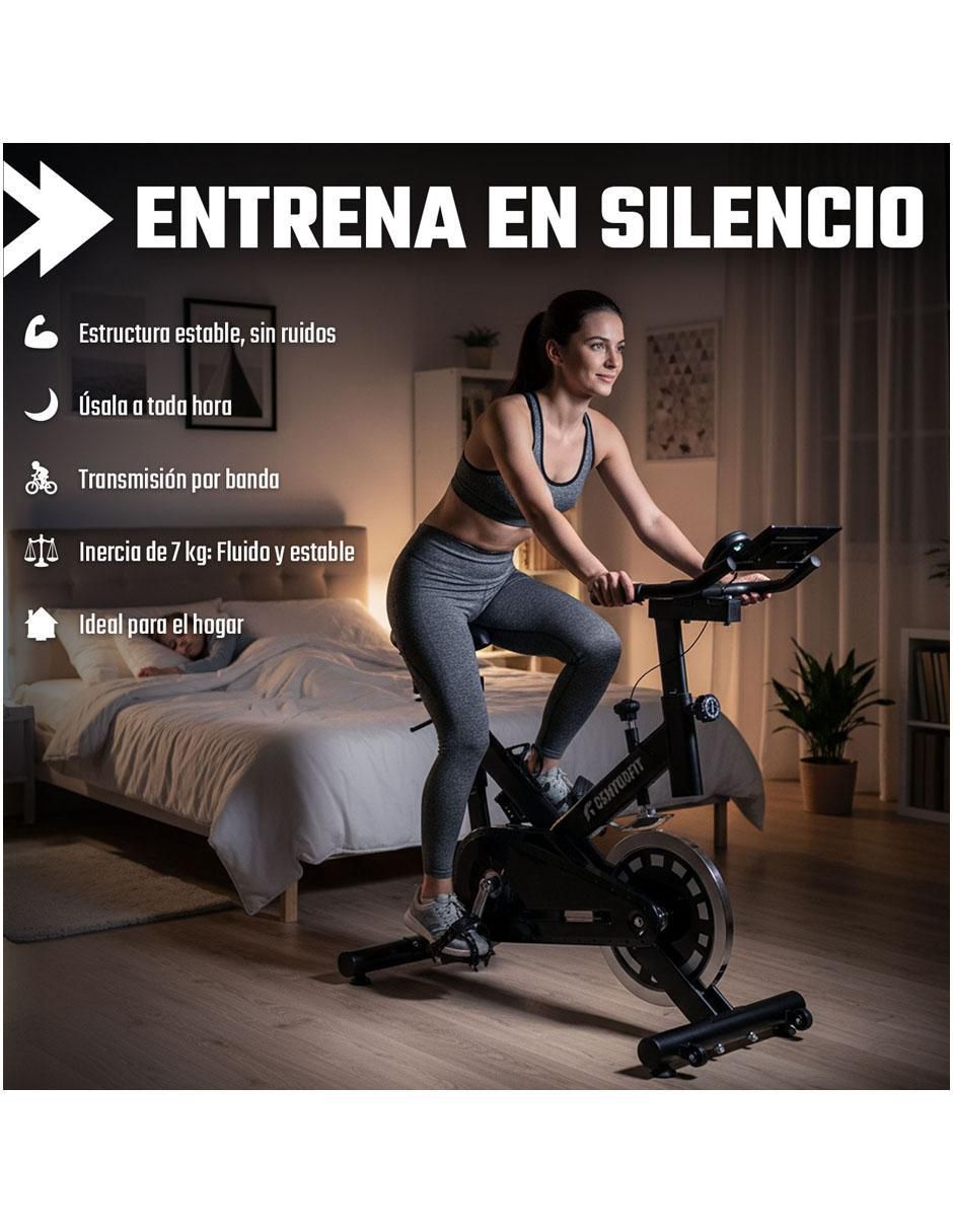 Bicicleta fija modelo MKZ-BISPIBASNJBR de acero 3