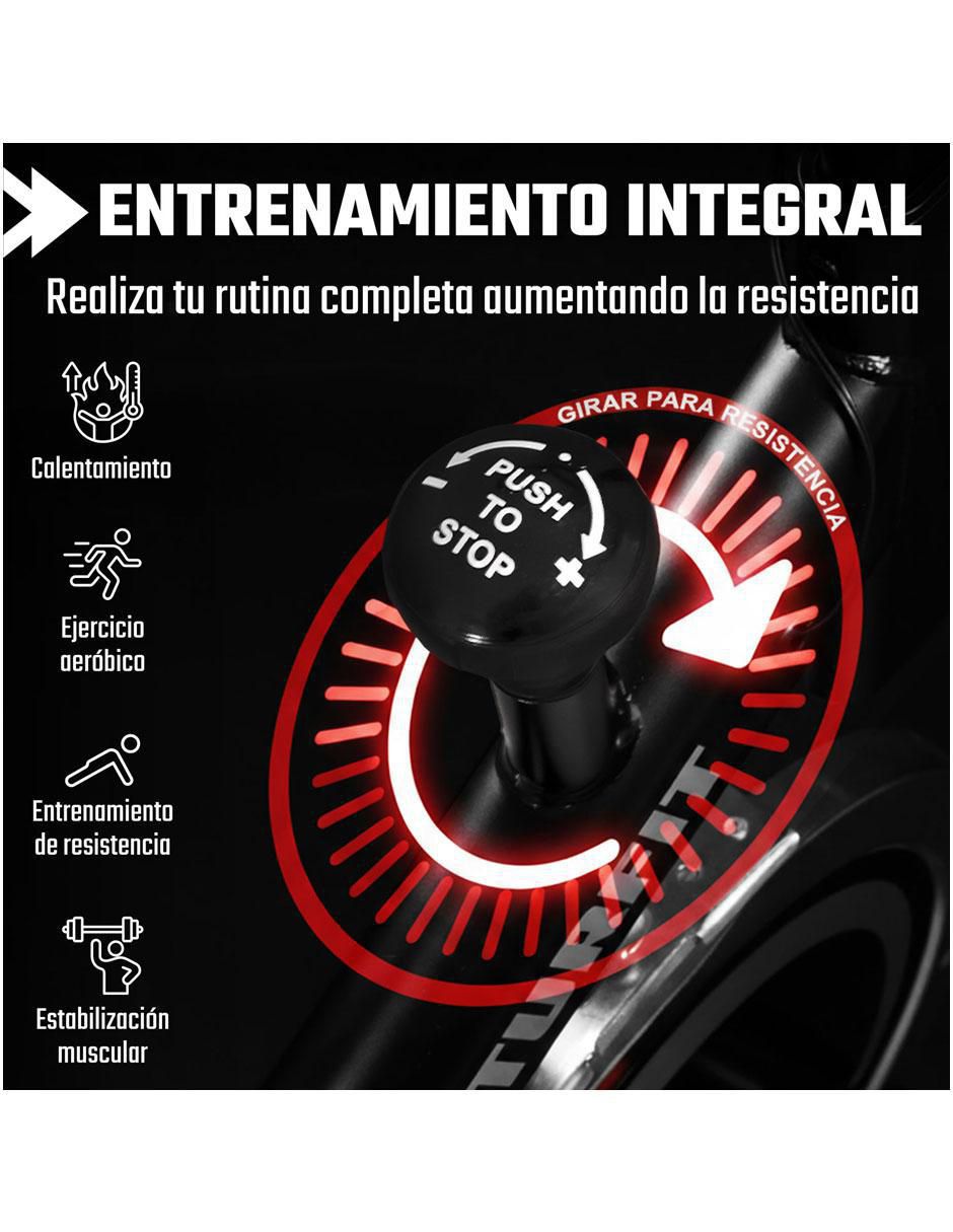 Bicicleta fija modelo MKZ-BISPIBASNJBR de acero 4