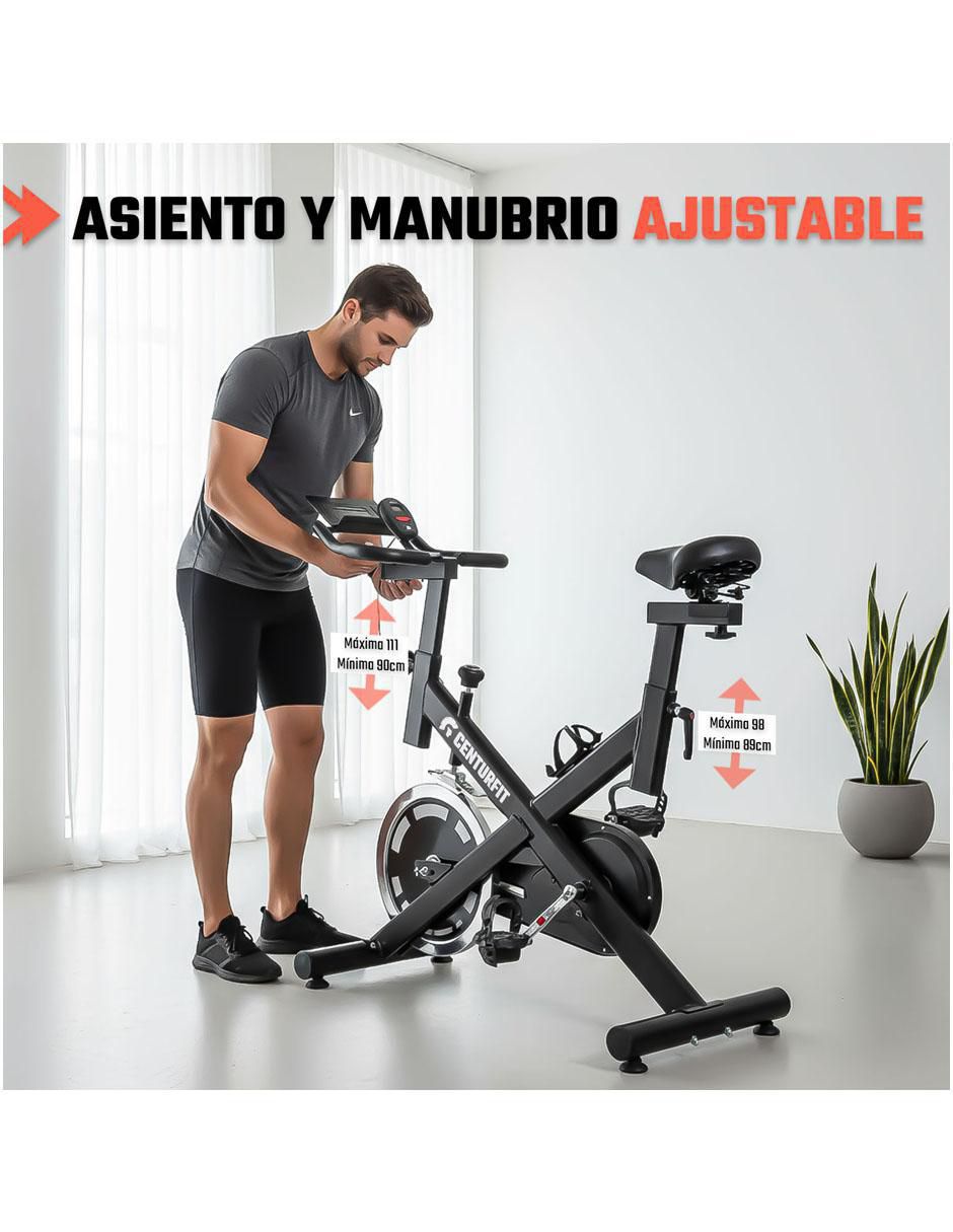 Bicicleta fija modelo MKZ-BISPIBASNJBR de acero 7