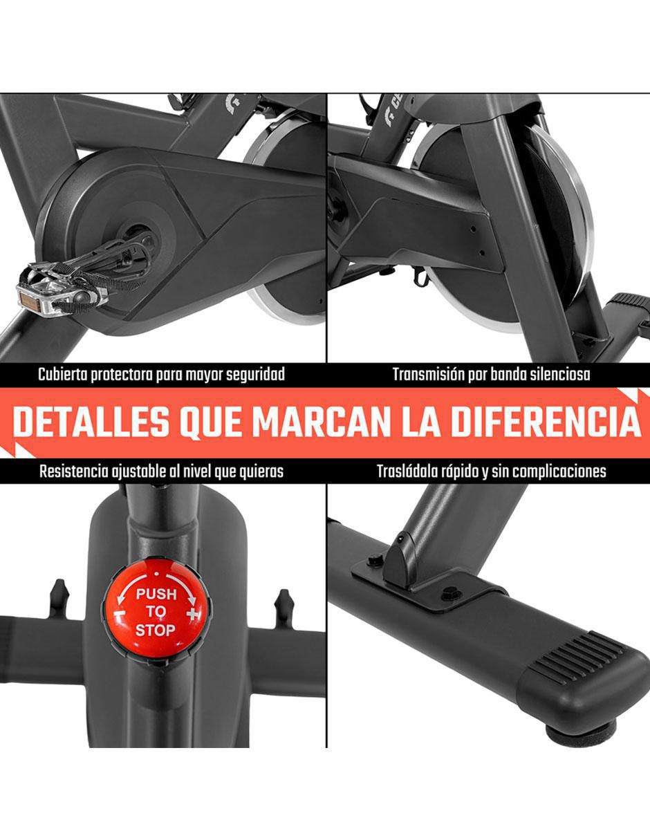 Bicicleta fija modelo mkz-bispincomneg de acero 5