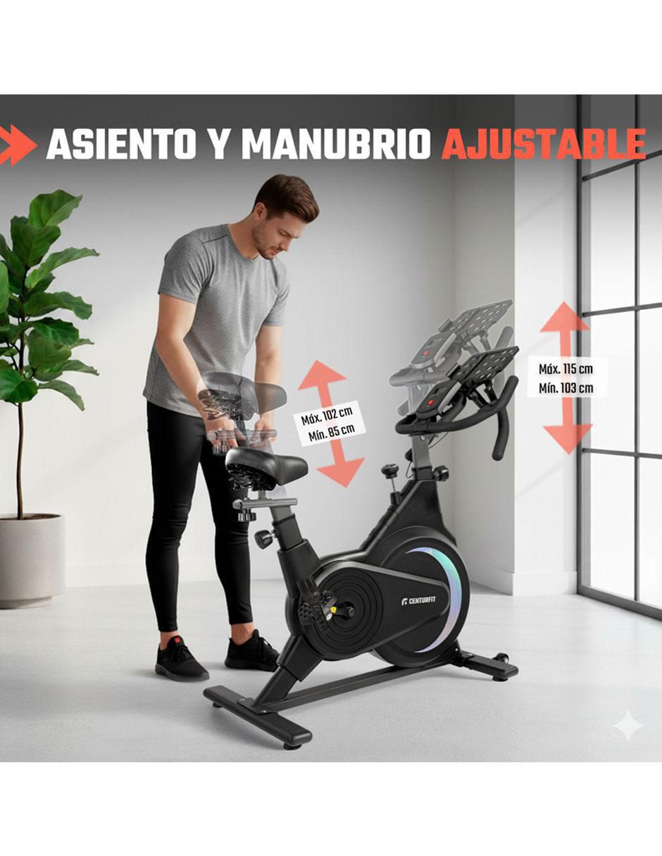 Bicicleta fija modelo mkz-spinnmagnneg de acero 7