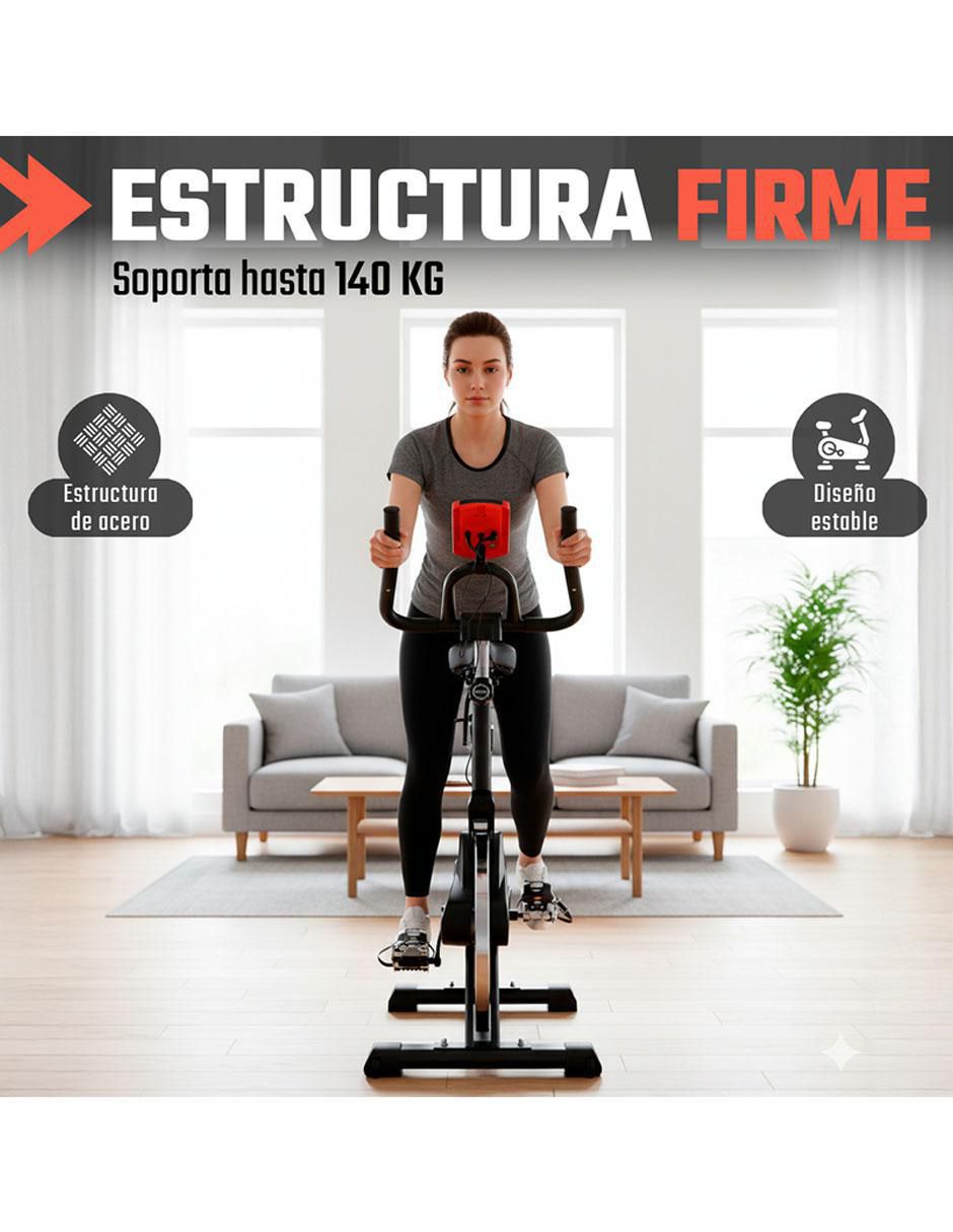 Bicicleta fija modelo mkz-7702-13kgsro de acero 8
