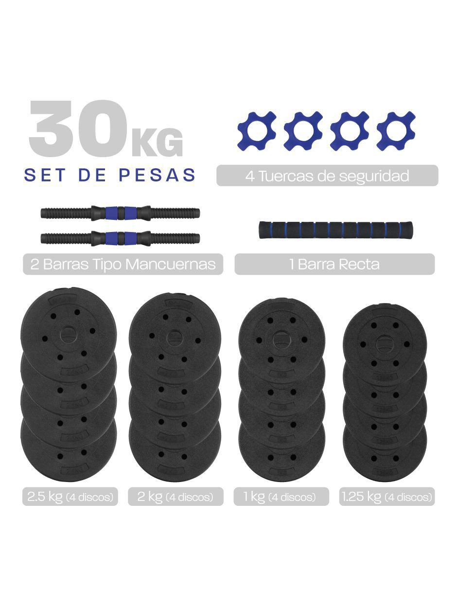 Set mancuernas de peso variable Diferentes pesos 1 piezas 7