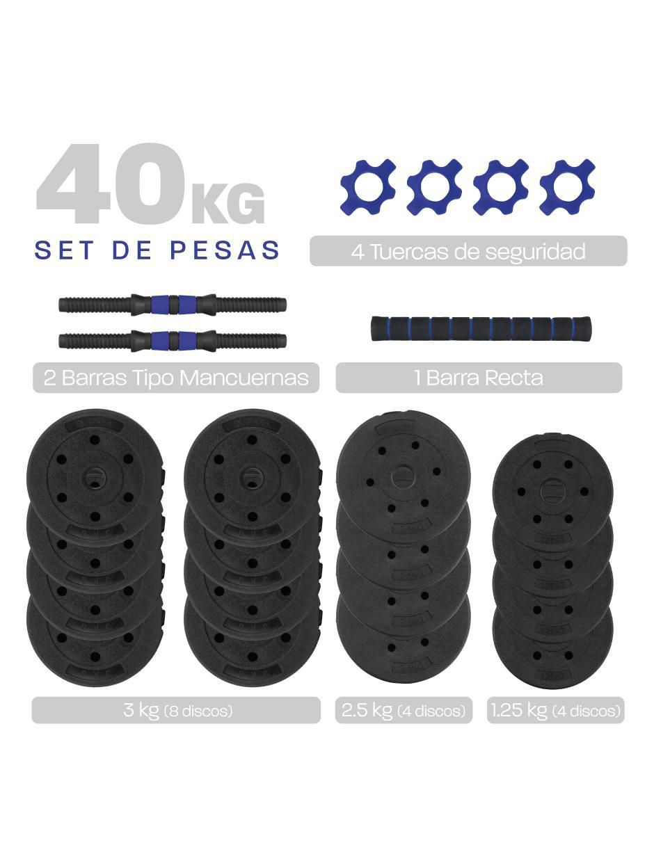 Set mancuernas de peso variable Diferentes pesos 1 piezas 7