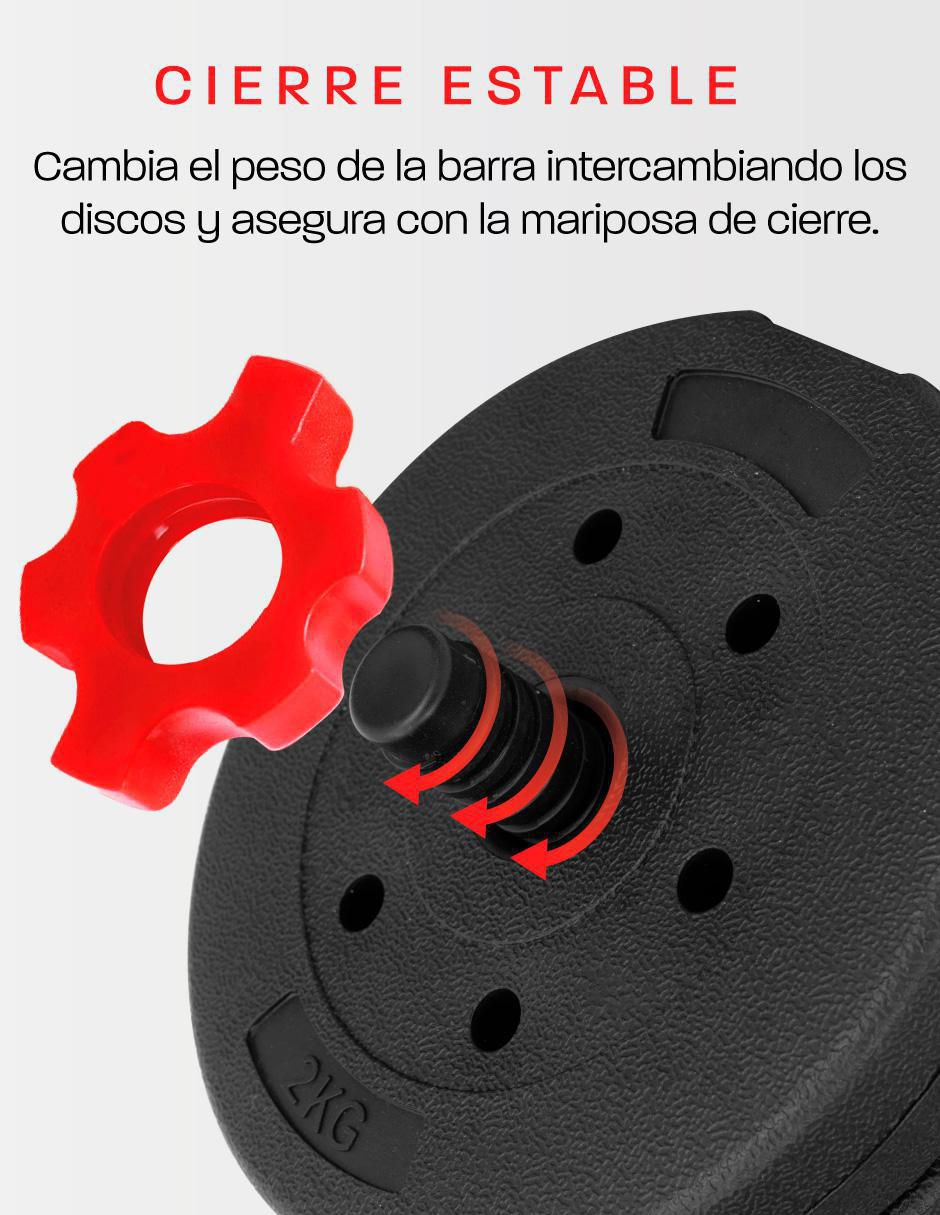 Kiit mancuernas de peso variable diferentes pesos 23 piezas 5