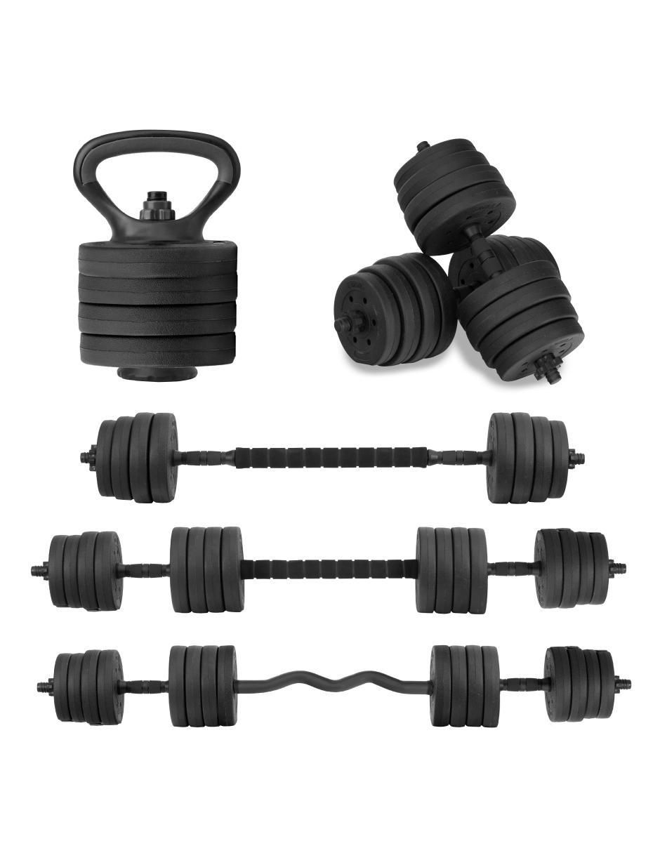 Kit mancuernas de peso variable 40 kg 27 piezas Kit mancuernas de peso variable 40 kg 27 piezas