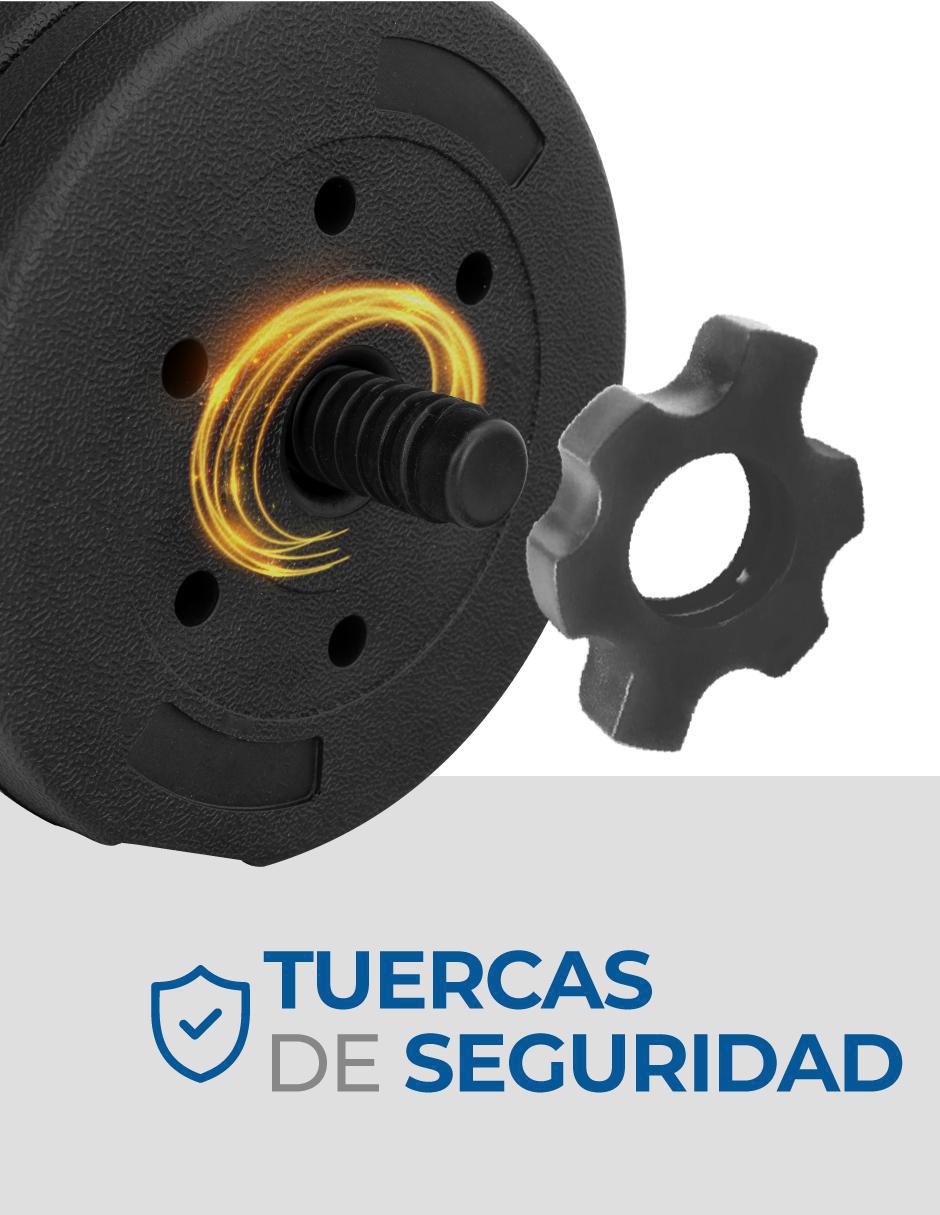 Kit mancuernas de peso variable 40 kg 27 piezas 4