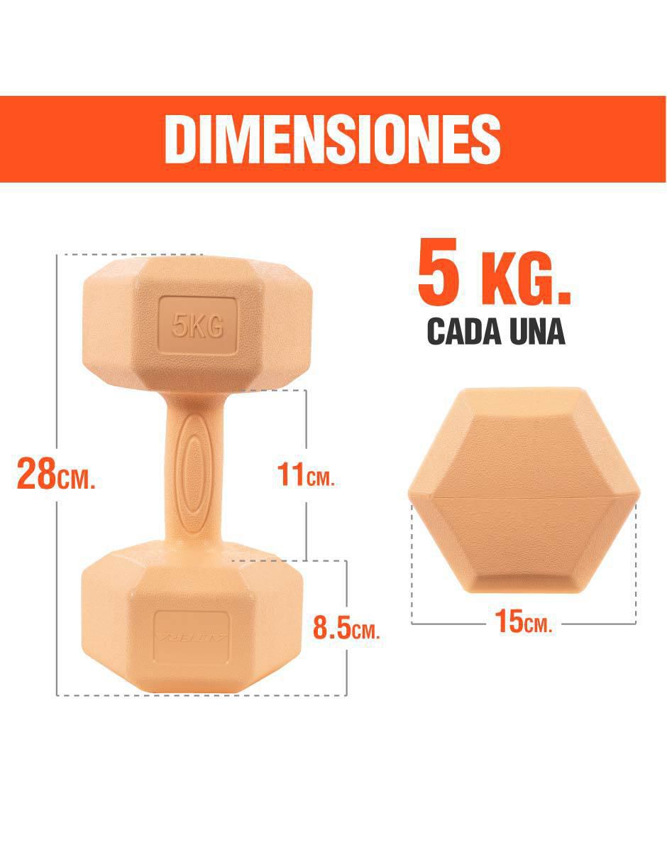 "mancuerna/set mancuernas/kit mancuernas" de peso fijo altera 10 kg 2 "piezas"