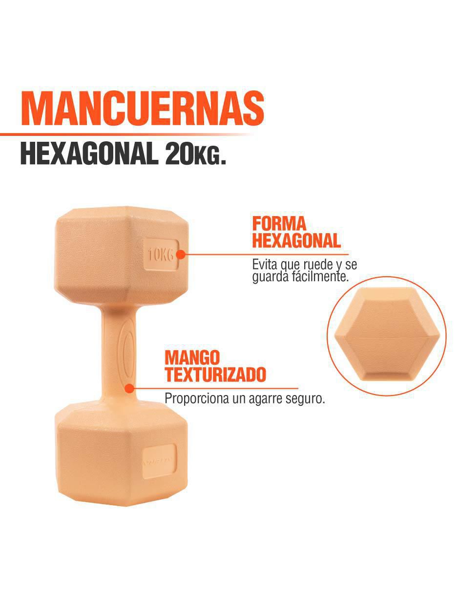 "mancuerna/set mancuernas/kit mancuernas" de peso fijo altera 20 kg 2 "piezas"