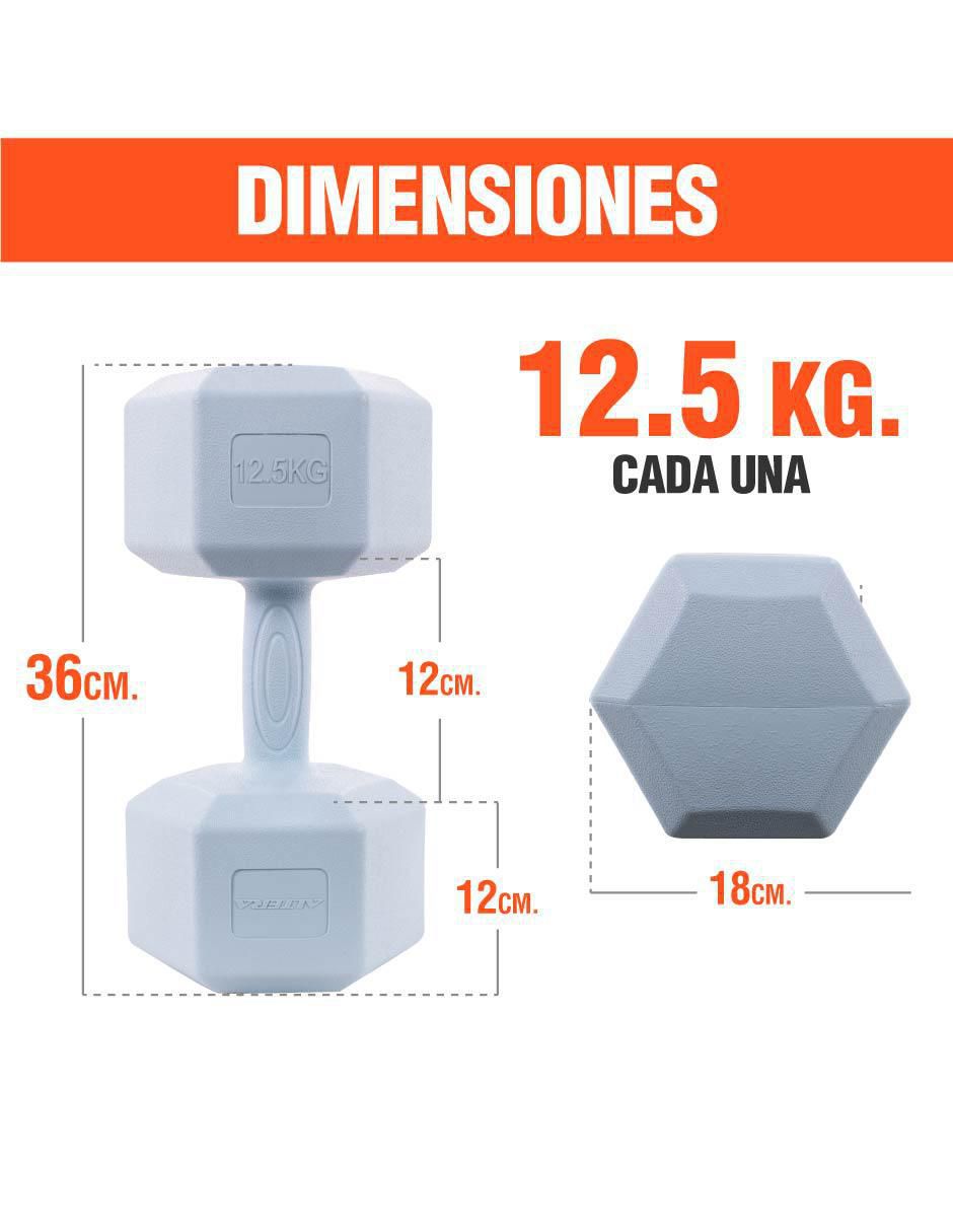 "mancuerna/set mancuernas/kit mancuernas" de peso fijo altera 25 kg 2 "piezas"