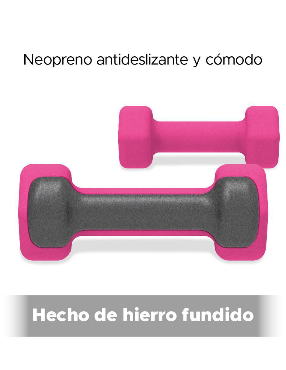 Set mancuernas de peso fijo 2.7 kg 2 piezas 2