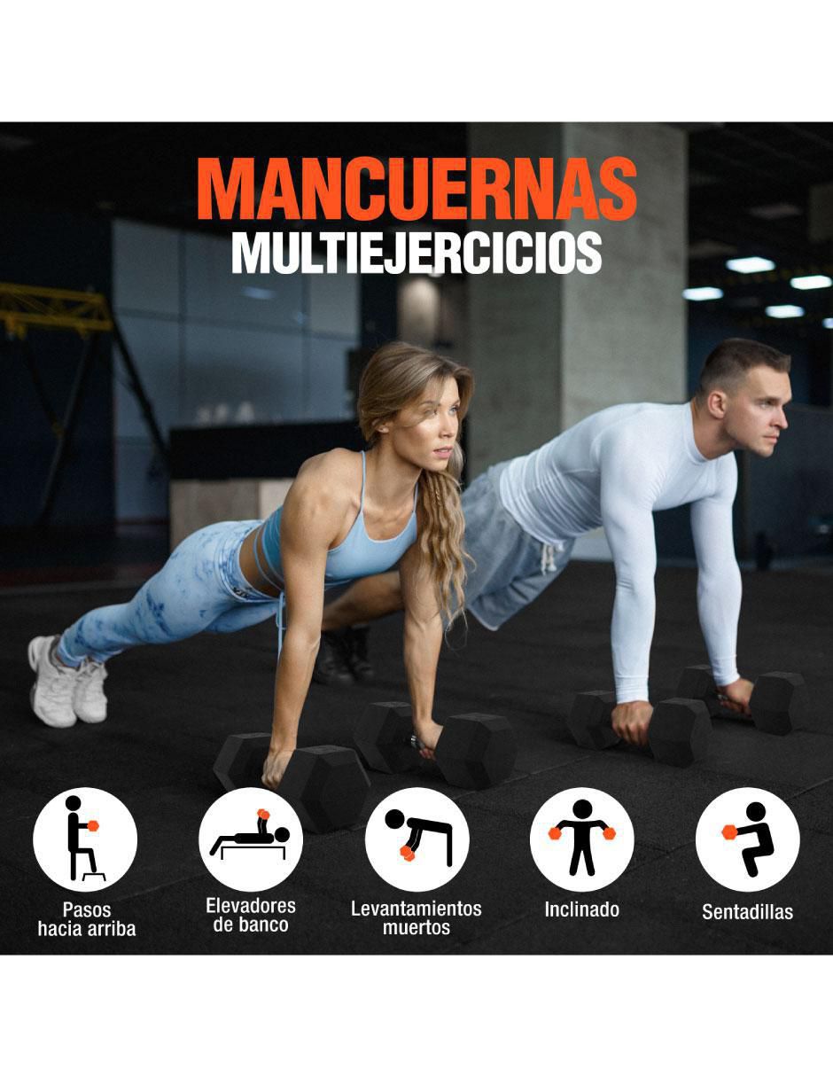 Set Mancuernas de peso fijo 2 piezas 5