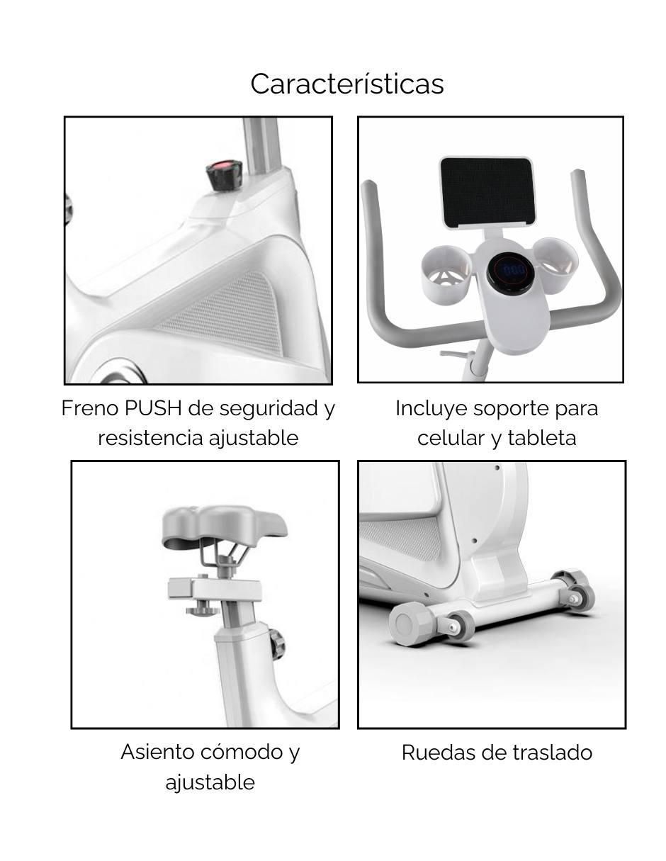 Bicicleta de spinning modelo XYFY249 de acero 2