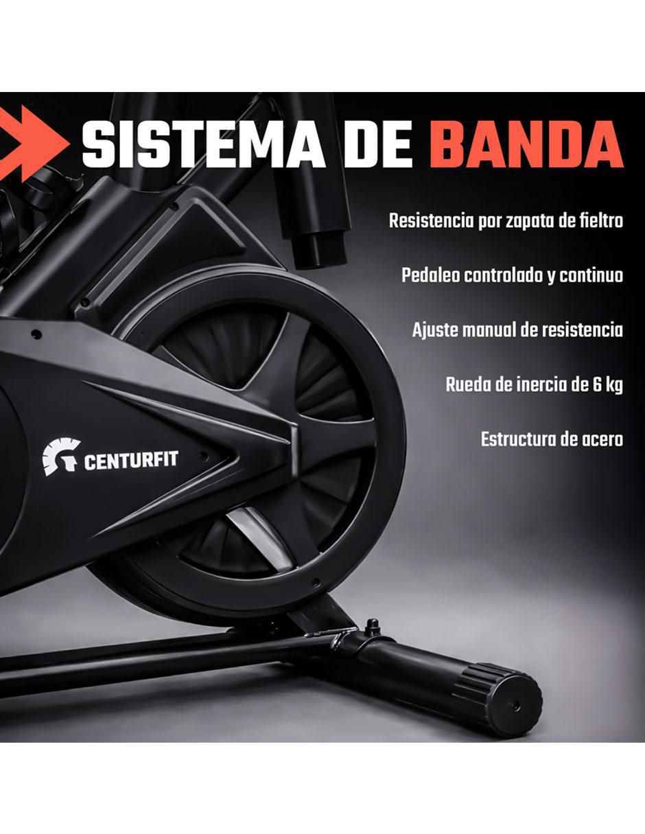 Bicicleta fija centurfit "modelo" spintrans "de" acero
